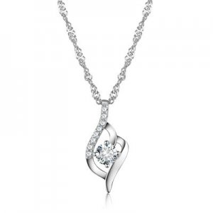 The Crystal Design 925 Sterling Silver Necklace